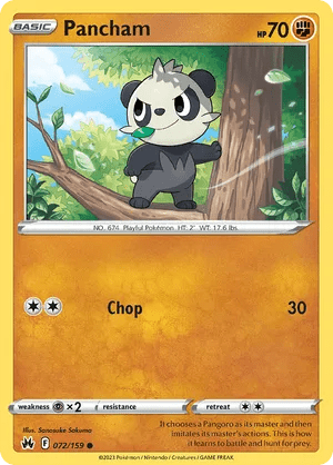 072/159 Pancham - Crown Zenith by Poké Zen DXB on MYNTED