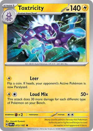072/197 Toxtricity - Obsidian Flames by Poké Zen DXB on MYNTED