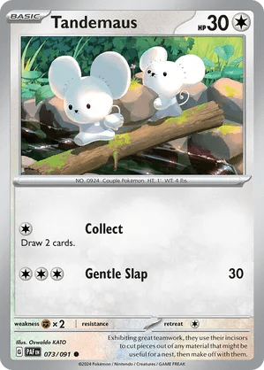 073/091 Tandemaus - Reverse Holo - Paldean Fates by Poké Zen DXB on MYNTED