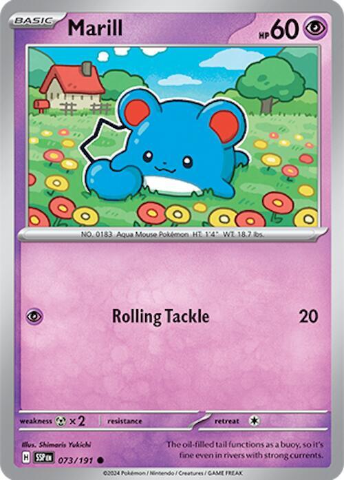 073/191 Marill Normal · Surging Sparks (SSP) by PokeMarsi on MYNTED