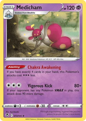 073/195 Medicham - Silver Tempest by Poké Zen DXB on MYNTED
