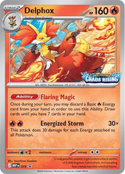 Delphox  - 074 Mega Evolution - Chaos Rising (SEALED) Stamped Prerelease Promo
