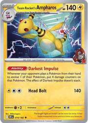 074/182 · Team Rocket's Ampharos · Normal (DRI) by PokeMarsi on MYNTED