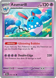 074/191 Azumarill Reverse Holo · Surging Sparks (SSP) by PokeMarsi on MYNTED