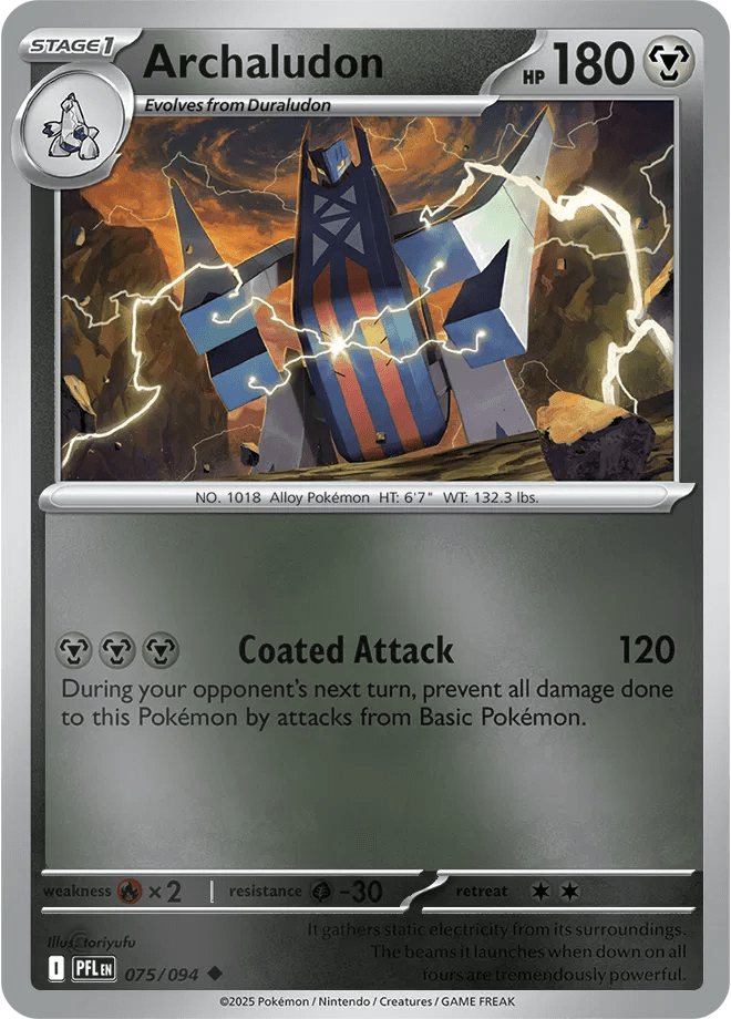 075/094 Archaludon - Reverse Holo - Phantasmal Flames by Poké Zen DXB on MYNTED