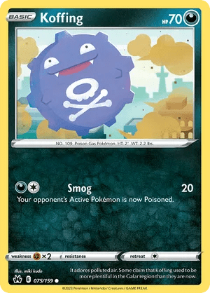 075/159 Koffing - Crown Zenith by Poké Zen DXB on MYNTED