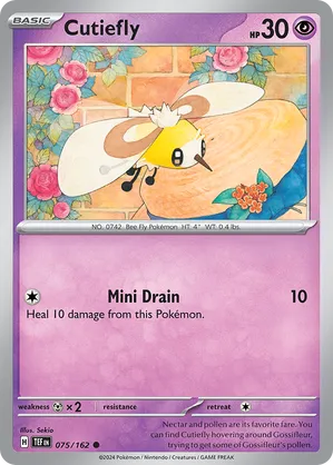 075/162 Cutiefly - Reverse Holo - Temporal Forces by Poké Zen DXB on MYNTED