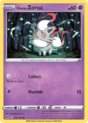 075/196 Hisuian Zorua - Lost Origin by Poké Zen DXB on MYNTED
