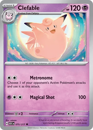 075/217 Clefable - Ascended Heroes by Poké Zen DXB on MYNTED