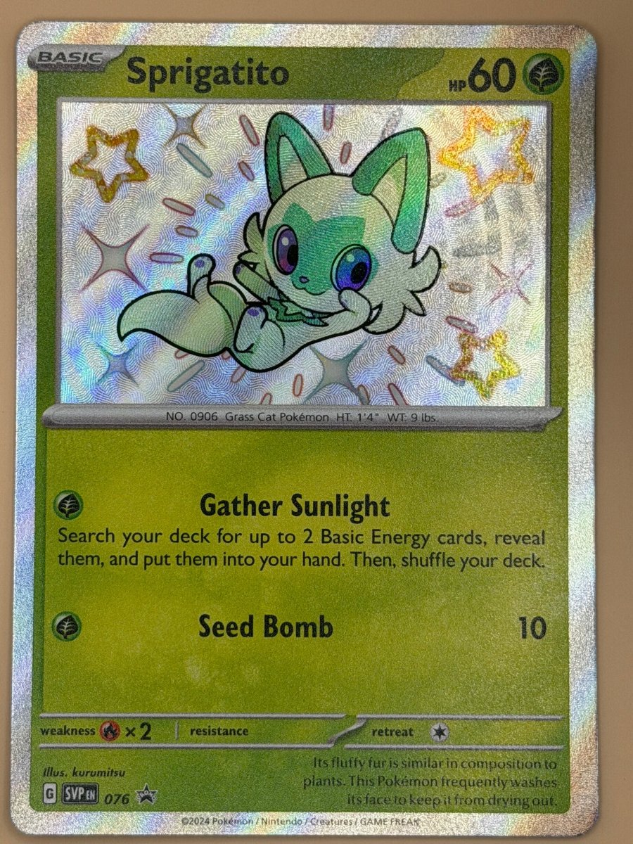 076 - Sprigatito Scarlet & Violet Promo by Poké Zen DXB on MYNTED