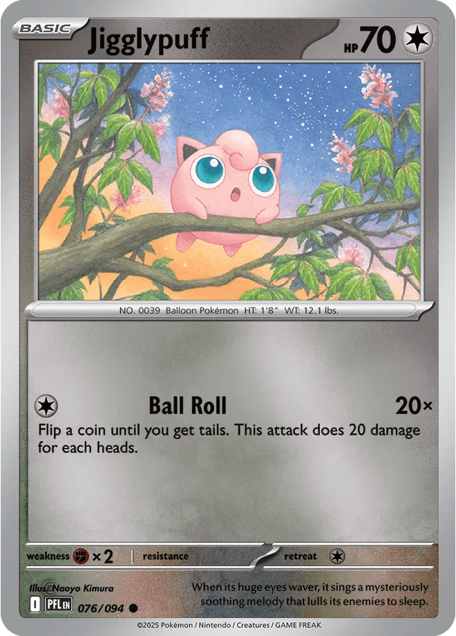 076/094 Jigglypuff - Reverse Holo - Phantasmal Flames by Poké Zen DXB on MYNTED