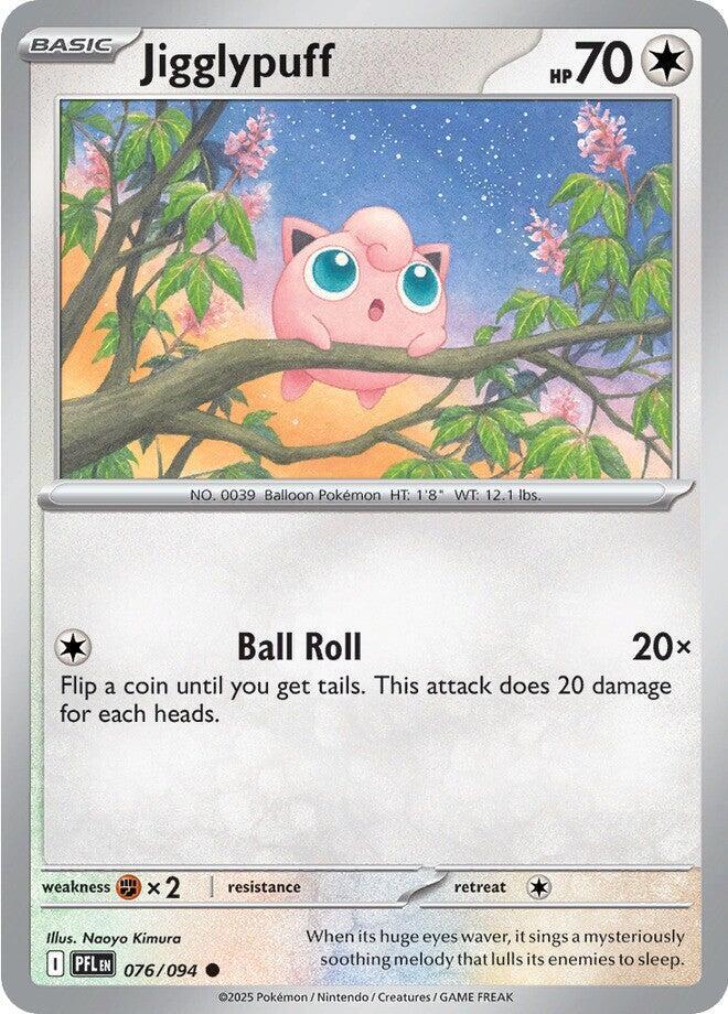 076/094 Jigglypuff Reverse Holofoil · Phantasmal Flames (PFL) by PokeMarsi on MYNTED