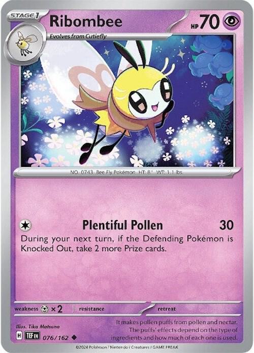 076/162 Ribombee Reverse Holo · Temporal Forces (TEF) by PokeMarsi on MYNTED
