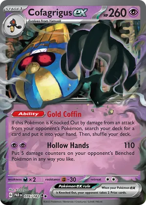 076/182 Cofagrigus ex - Paradox Rift by Poké Zen DXB on MYNTED