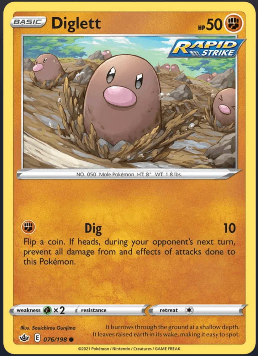 076/198 Diglett - Chilling Reign by Poké Zen DXB on MYNTED