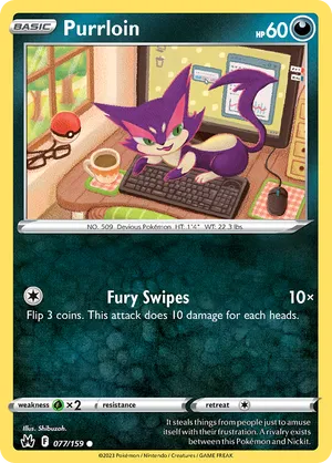 077/159 Purrloin - Crown Zenith by Poké Zen DXB on MYNTED