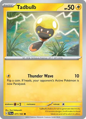 077/193 Tadbulb - Reverse Holo - Paldea Evolved by Poké Zen DXB on MYNTED