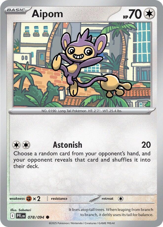 078/094 Aipom Normal · Phantasmal Flames (PFL) by PokeMarsi on MYNTED