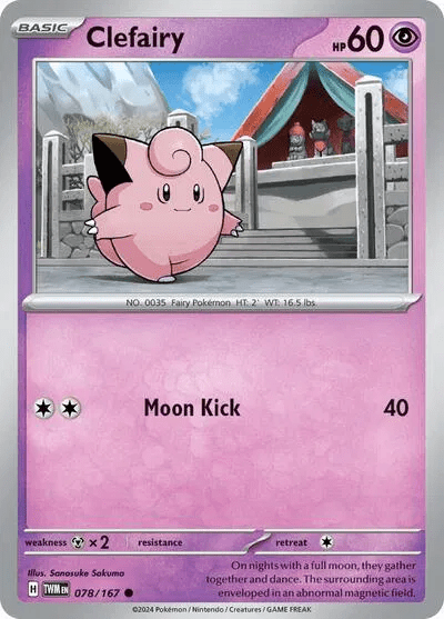 078/167 Clefairy - Twilight Masquerade by Poké Zen DXB on MYNTED