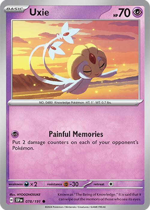 078/191 Uxie Normal · Surging Sparks (SSP) by PokeMarsi on MYNTED