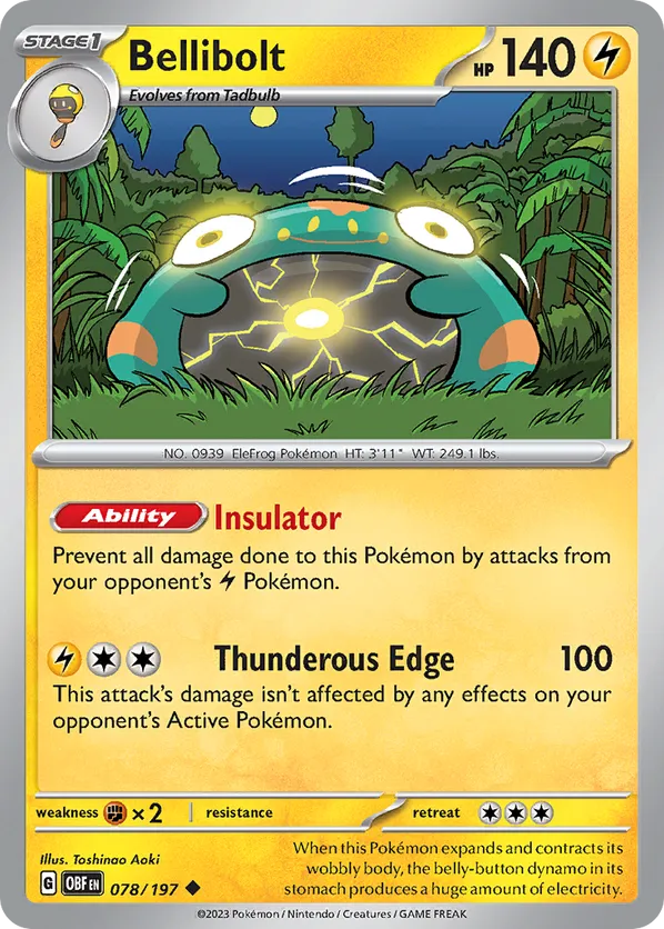 078/197 Bellibolt - Obsidian Flames by Poké Zen DXB on MYNTED