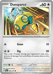 079/131 Dunsparce - Reverse Holo - Prismatic Evolutions by Poké Zen DXB on MYNTED