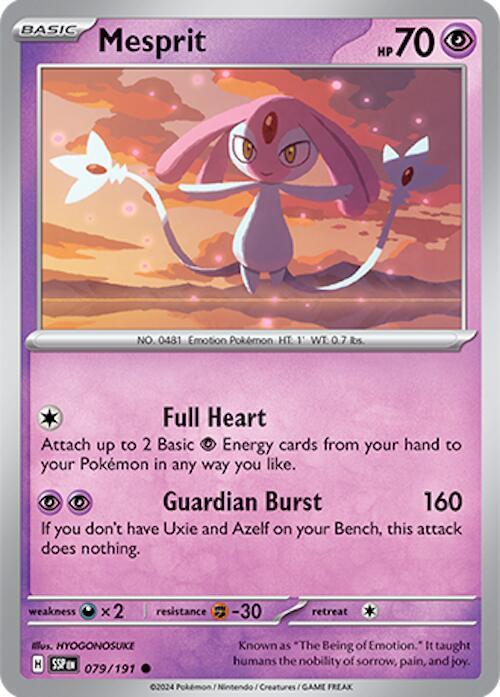 079/191 Mesprit Normal · Surging Sparks (SSP) by PokeMarsi on MYNTED