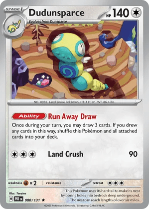 080/131 Dudunsparce - Prismatic Evolutions by Poké Zen DXB on MYNTED