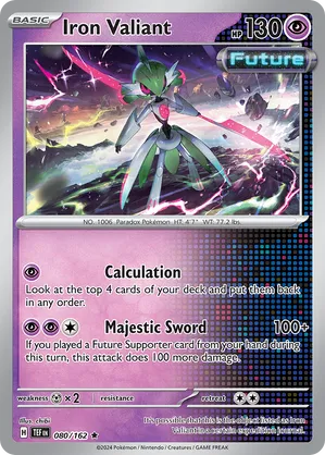 080/162 Iron Valiant - Temporal Forces by Poké Zen DXB on MYNTED