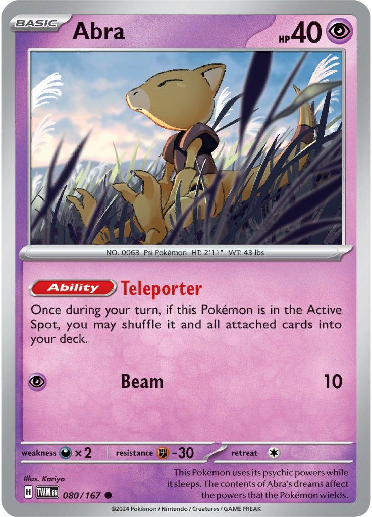 080/167 · Abra · Normal (TWM) by Dusk TCG on MYNTED