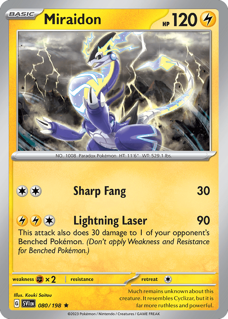 080/198 Miraidon - Scarlet & Violet by Poké Zen DXB on MYNTED