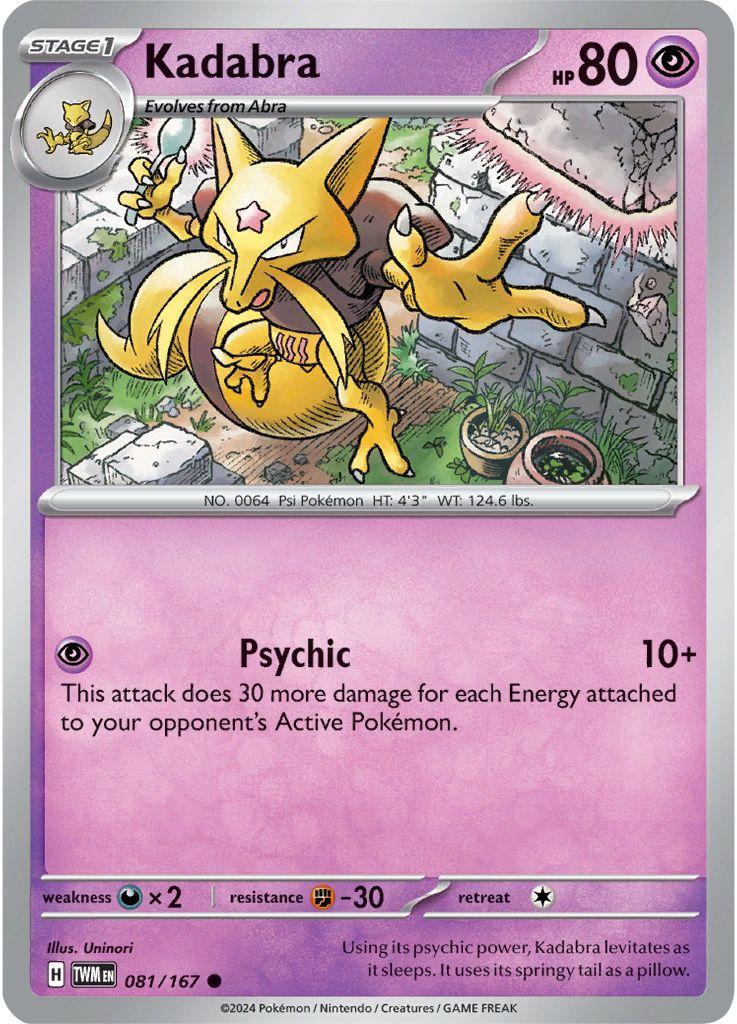 081/167 · Kadabra · Normal (TWM) by Dusk TCG on MYNTED