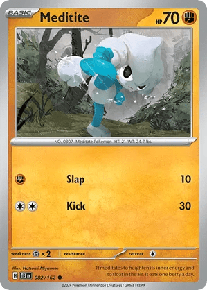 082/162 Meditite - Temporal Forces by Poké Zen DXB on MYNTED