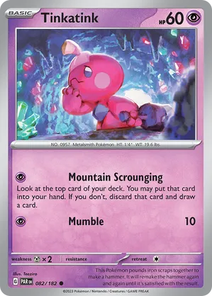 082/182 Tinkatink - Paradox Rift by Poké Zen DXB on MYNTED