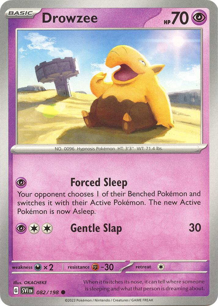 082/198 Drowzee Normal · Scarlet & Violet (SVI) by PokeMarsi on MYNTED