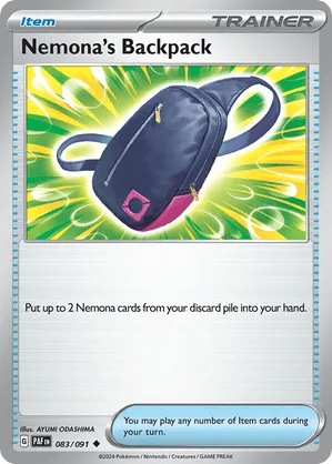 083/091 Nemona’s Backpack - Paldean Fates by Poké Zen DXB on MYNTED