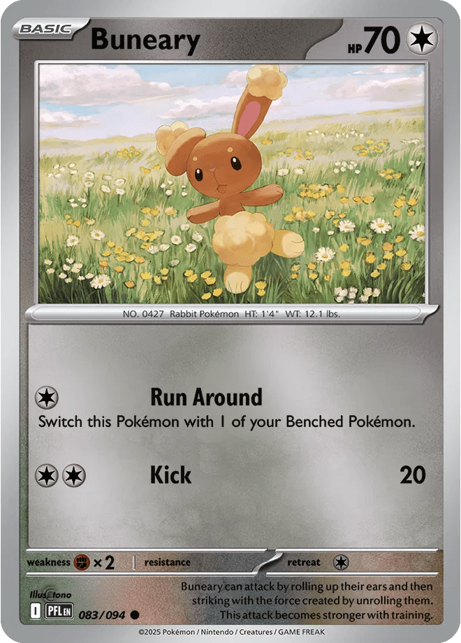 083/094 Buneary - Reverse Holo - Phantasmal Flames by Poké Zen DXB on MYNTED