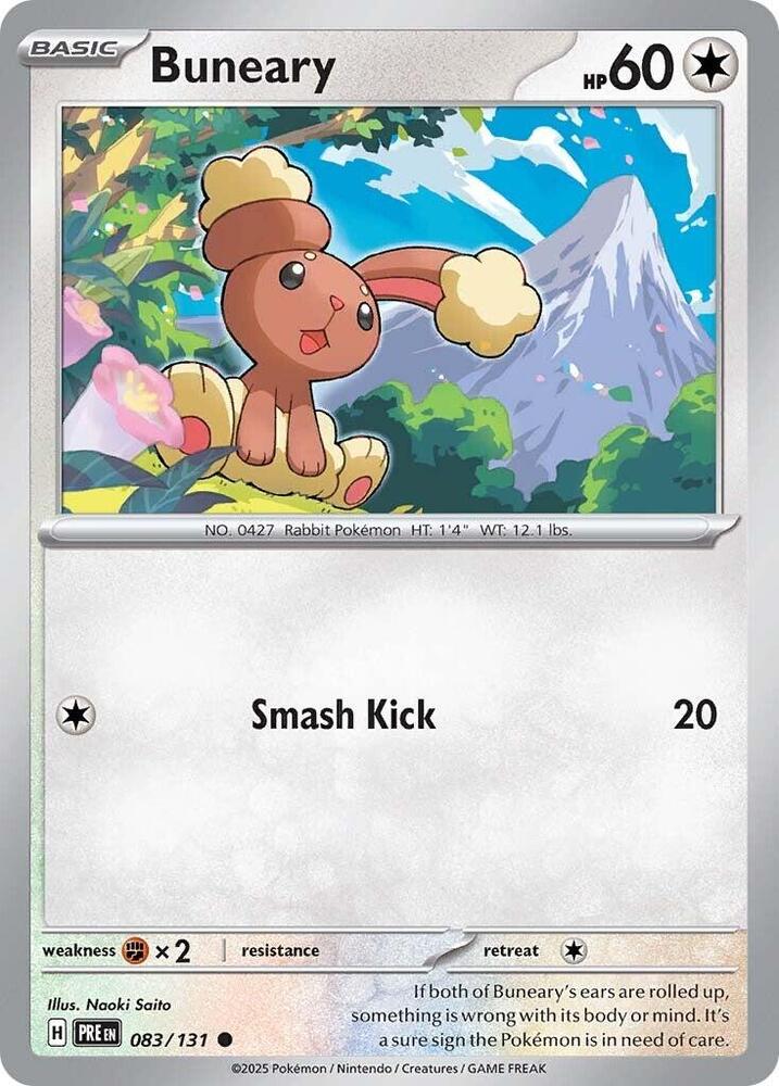 083/131 · Buneary · Normal (PRE) by Dusk TCG on MYNTED