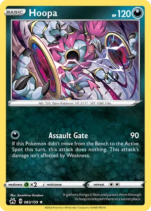 083/159 Hoopa - Reverse Holo - Crown Zenith by Poké Zen DXB on MYNTED