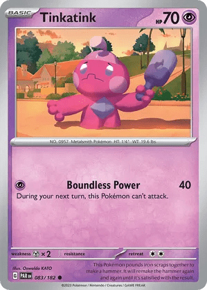 083/182 Tinkatink - Reverse Holo - Paradox Rift by Poké Zen DXB on MYNTED