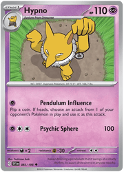 083/198 Hypno - Reverse Holo - Scarlet & Violet by Poké Zen DXB on MYNTED