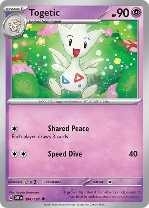 084/197 Togetic - Obsidian Flames by Poké Zen DXB on MYNTED