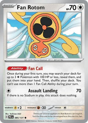 085/131 Fan Rotom - Reverse Holo - Prismatic Evolutions by Poké Zen DXB on MYNTED
