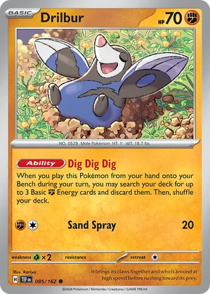 085/162 Drilbur - Temporal Forces by Poké Zen DXB on MYNTED