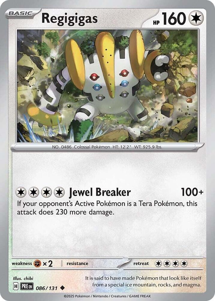086/131 · Regigigas · Normal (PRE) by Dusk TCG on MYNTED