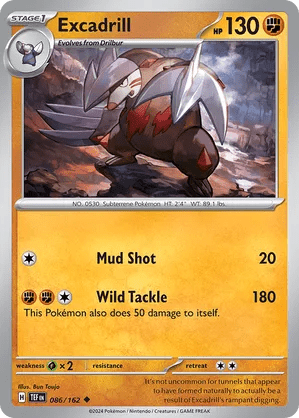 086/162 Excadrill - Temporal Forces by Poké Zen DXB on MYNTED