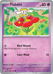 086/167 Flabebe Reverse Holofoil · Twilight Masquerade (TWM) by PokeMarsi on MYNTED