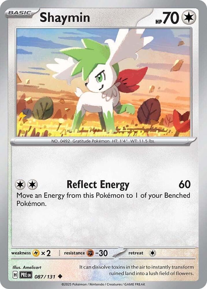 087/131 · Shaymin · Reverse Holo (PRE) by Dusk TCG on MYNTED