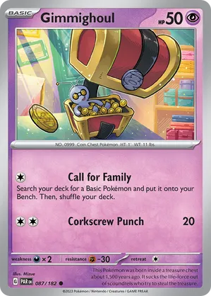 087/182 Gimmighoul - Paradox Rift by Poké Zen DXB on MYNTED