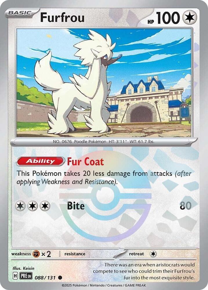 088/131 · Furfrou · Poké Ball Pattern (PRE) by Dusk TCG on MYNTED